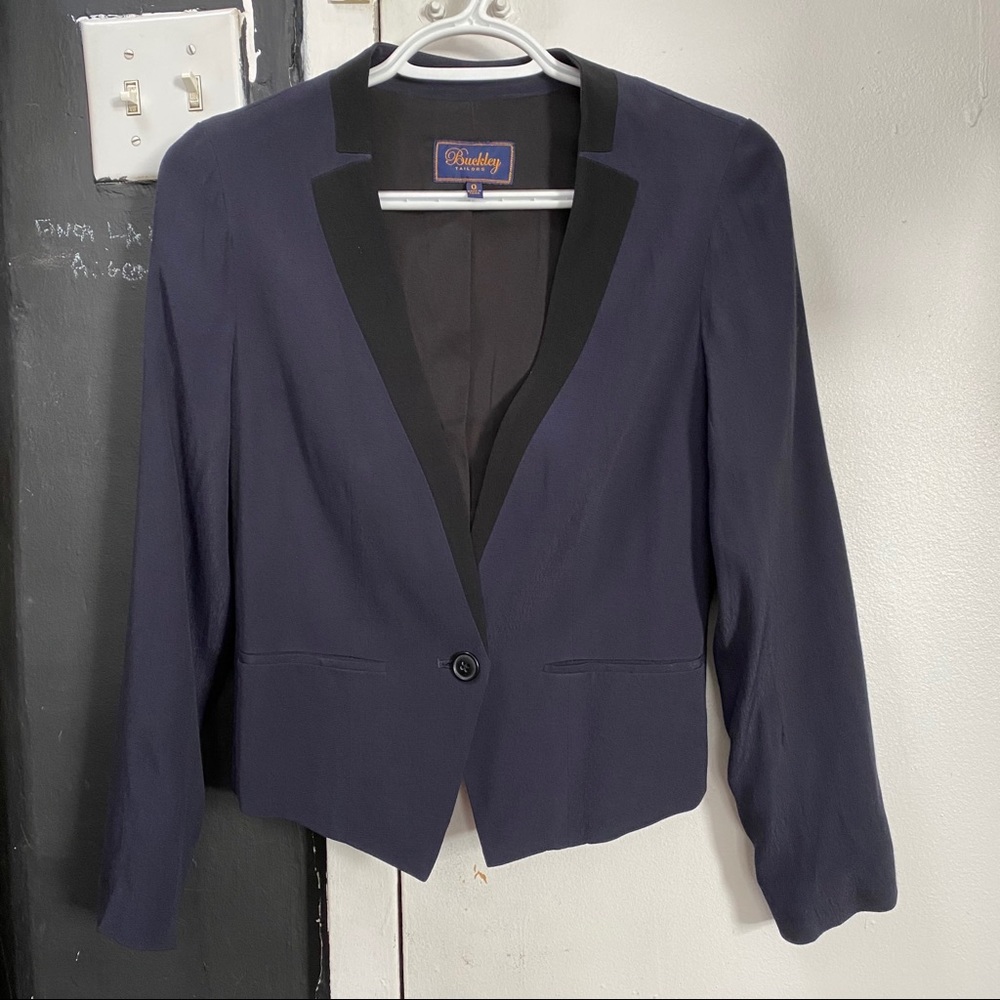 Madewell Buckley Cropped Tuxedo Blazer